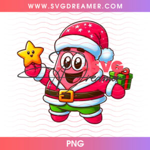 Patrick Star Santa Suit Golden Tree Star Gift PNG, Funny Spongebob Holiday Patrick Christmas PNG Shirt Design