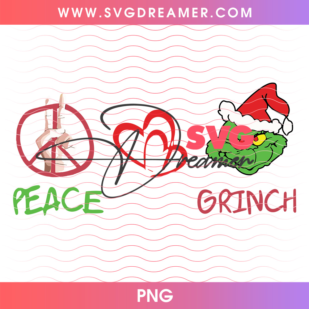 Peace Love Grinch Hand Sign Christmas Png PNG 2 Peace Love Grinch Hand Sign Christmas Png PNG