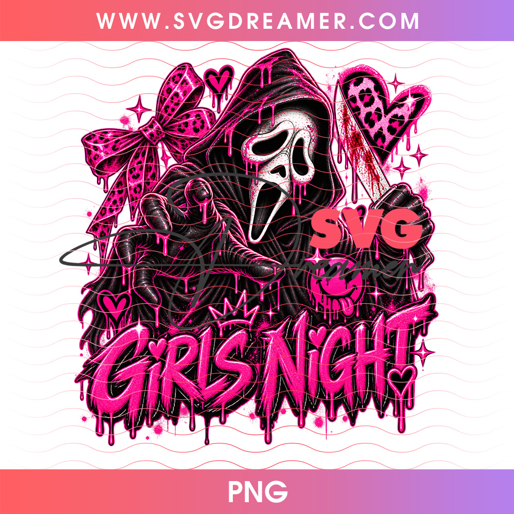 Pink Ghostface Girls Night Leopard Bow Heart Dagger PNG, Spooky Pink Halloween Slasher Besties PNG Shirt Design 2 Pink Ghostface Girls Night Leopard Bow Heart Dagger PNG, Spooky Pink Halloween Slasher Besties PNG Shirt Design