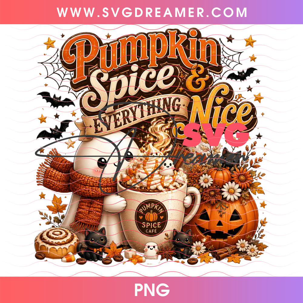 Pumpkin Spice And Everything Nice Ghost Beanie Cocoa Mug PNG, Cute Cozy Fall Coffee Marshmallows Jack O Lantern PNG Shirt Design 2 Pumpkin Spice And Everything Nice Ghost Beanie Cocoa Mug PNG, Cute Cozy Fall Coffee Marshmallows Jack O Lantern PNG Shirt Design