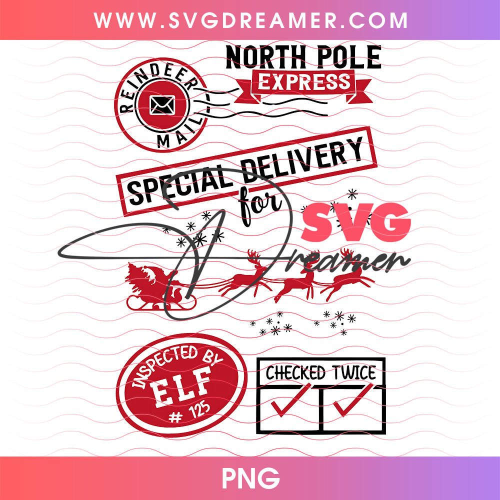 Reindeer Mail North Pole Express Special Delivery Png PNG 2 Reindeer Mail North Pole Express Special Delivery Png PNG