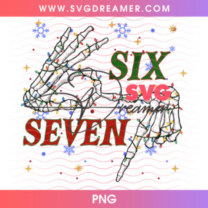 Skeleton Hands Christmas Lights Six Seven Holiday PNG