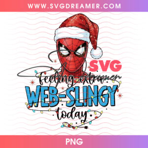 Spiderman Feeling Extra Web Slingy Today Lights PNG, Marvel Christmas Twinkle Bulbs Festive PNG Shirt Design