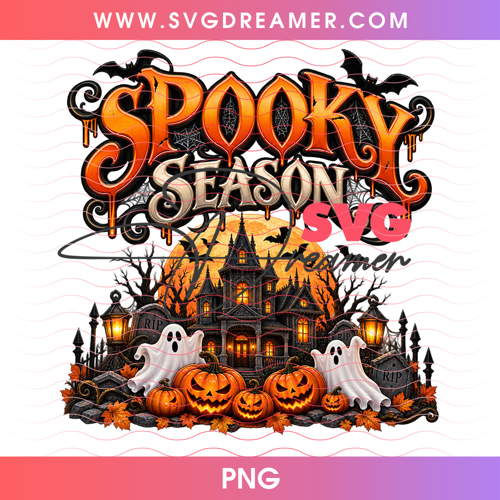 Spooky Season Haunted Manor Carved Pumpkins Full Moon PNG, Classic Gothic Halloween Night Architecture PNG Shirt Design 2 Spooky Season Haunted Manor Carved Pumpkins Full Moon PNG, Classic Gothic Halloween Night Architecture PNG Shirt Design