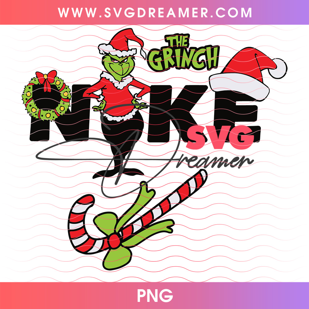 The Grinch Nike Candy Cane Athletic Holiday Png PNG 2 The Grinch Nike Candy Cane Athletic Holiday Png PNG