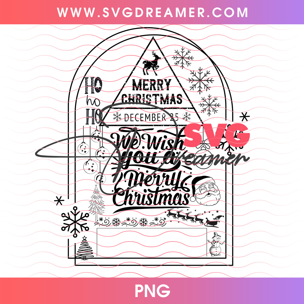 We Wish You A Merry Christmas Arch Window Tag Png PNG 2 We Wish You A Merry Christmas Arch Window Tag Png PNG