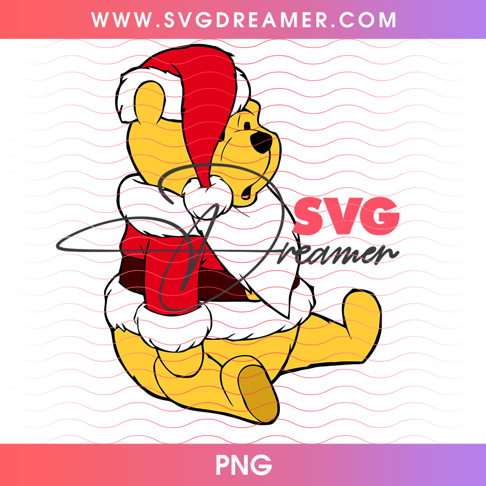 Winnie The Pooh Santa Suit Snow Sitting PNG, Pooh Bear Santa Claus Outfit PNG Shirt Design 2 Winnie The Pooh Santa Suit Snow Sitting PNG, Pooh Bear Santa Claus Outfit PNG Shirt Design